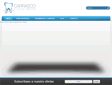 Tablet Screenshot of carrascoclinicadental.com